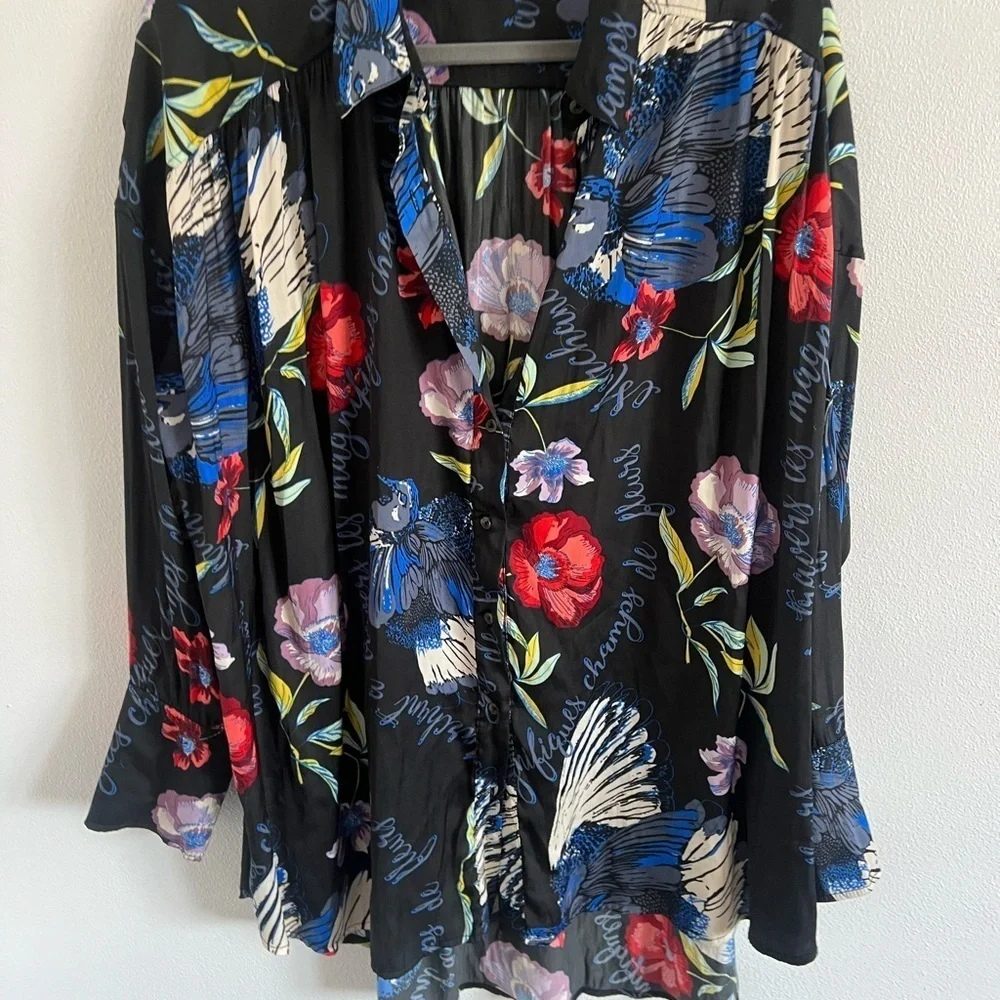 Free People Silky Nights Top, size large